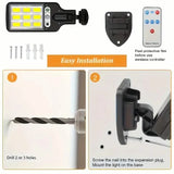 6-Pack: Solar Powered Motion Sensor Outdoor Garden Light with 108 COB LED Lights Solar Outdoor Lights - Tophatter Daily Deals