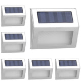 6-Pack: Solar Step Lights Outdoor Lighting - Tophatter Daily Deals
