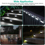 6-Pack: Solar Step Lights Outdoor Lighting - Tophatter Daily Deals