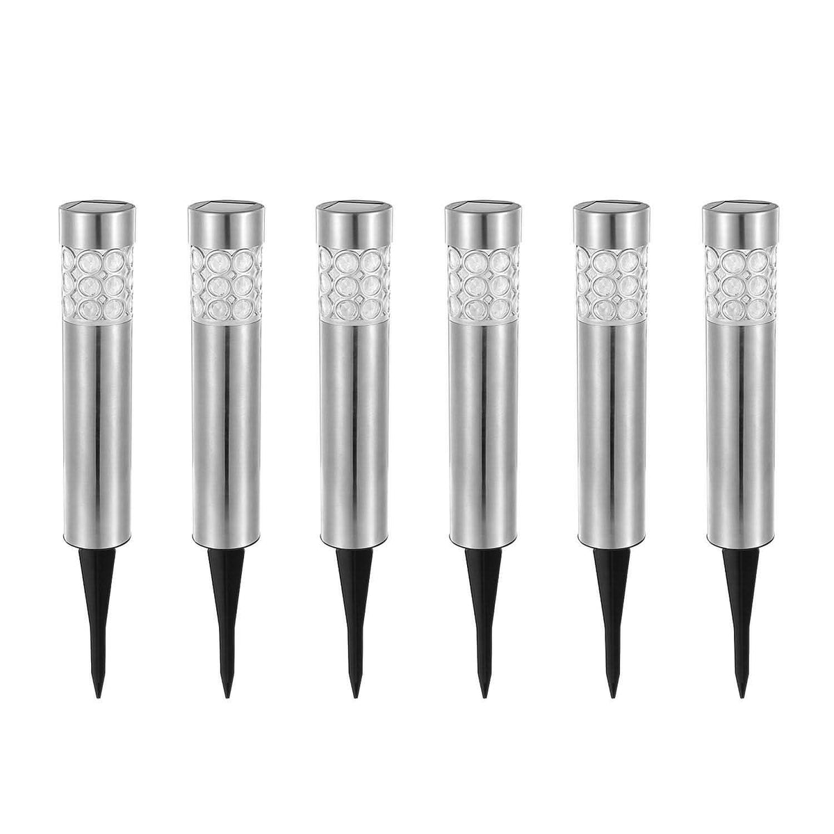 6-Pack: Solarek Outdoor Solar Light Solar Outdoor Lights - Tophatter Daily Deals
