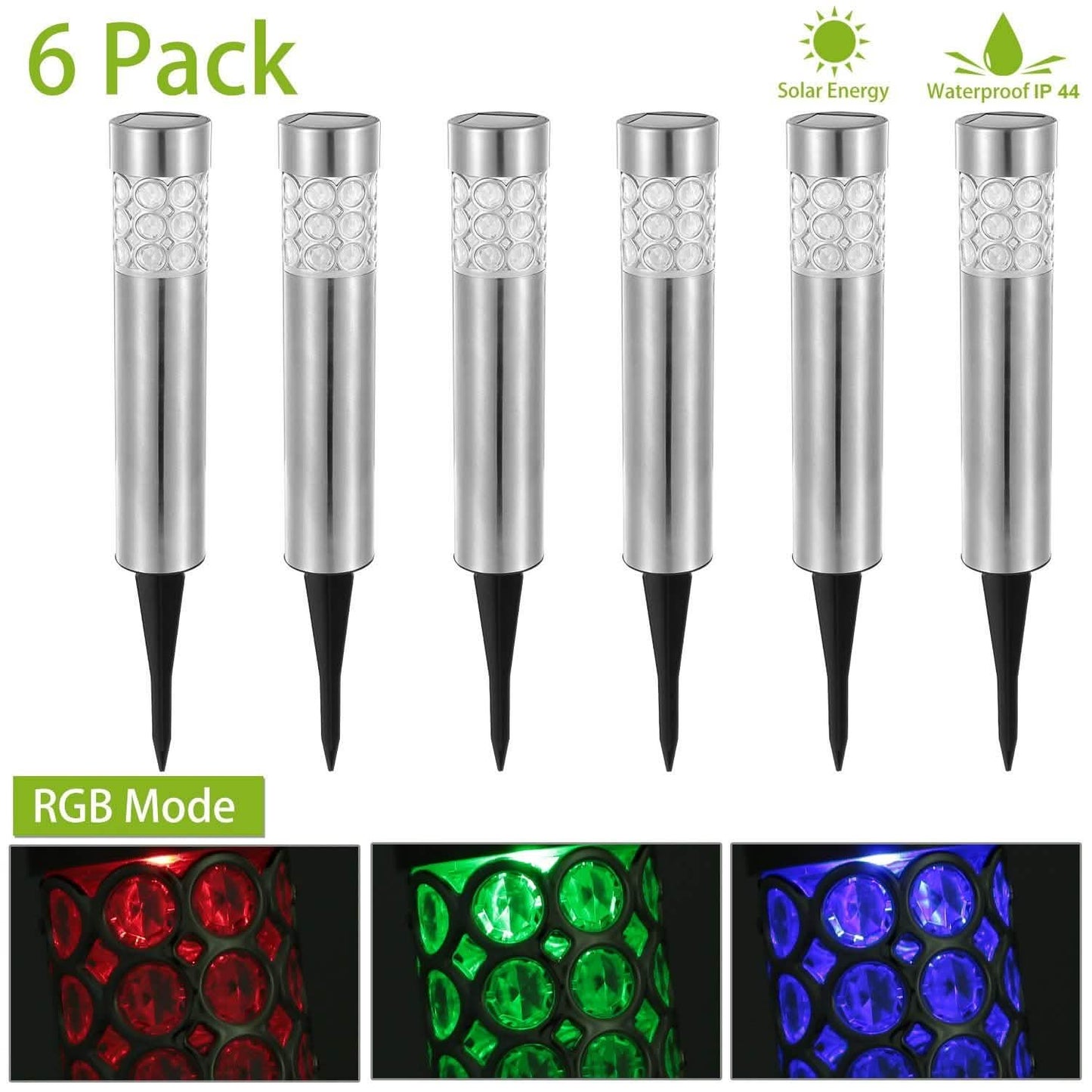 6-Pack: Solarek Outdoor Solar Light Outdoor Lighting - Tophatter Daily Deals