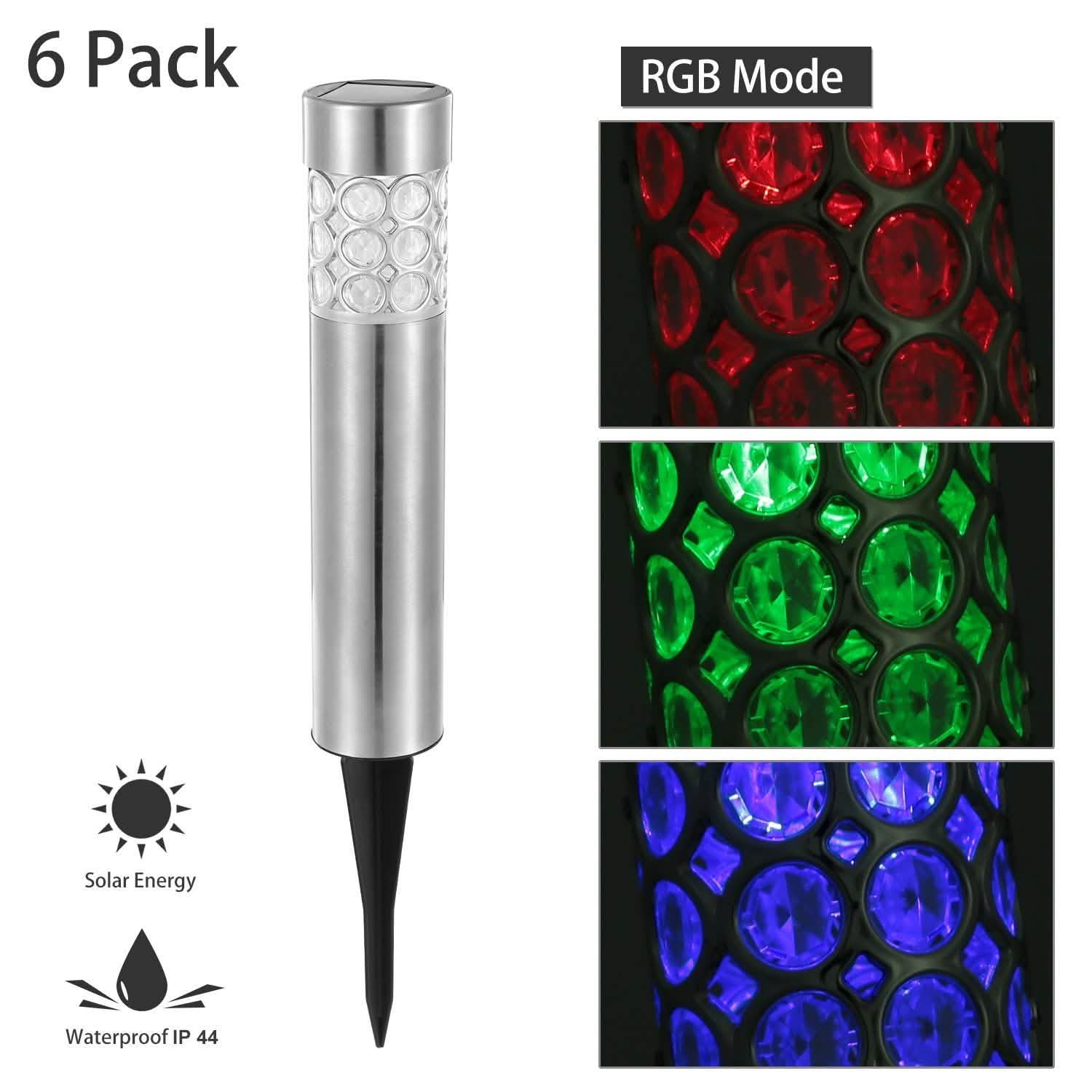 6-Pack: Solarek Outdoor Solar Light Outdoor Lighting - Tophatter Daily Deals