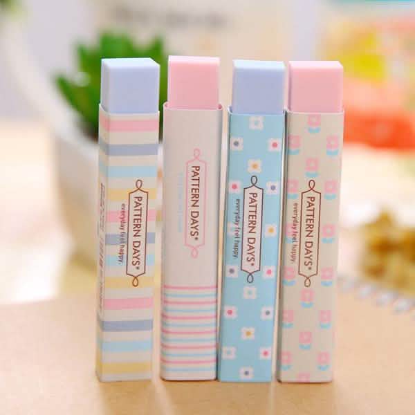 6-Pack: Stationery Supplies Kawaii Candy Color Eraser School, Office & Art Supplies - Tophatter Daily Deals