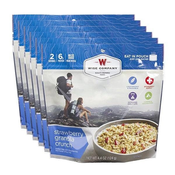 Outdoor Strawberry Granola Crunch 6 Pack Survival - Tophatter Daily Deals