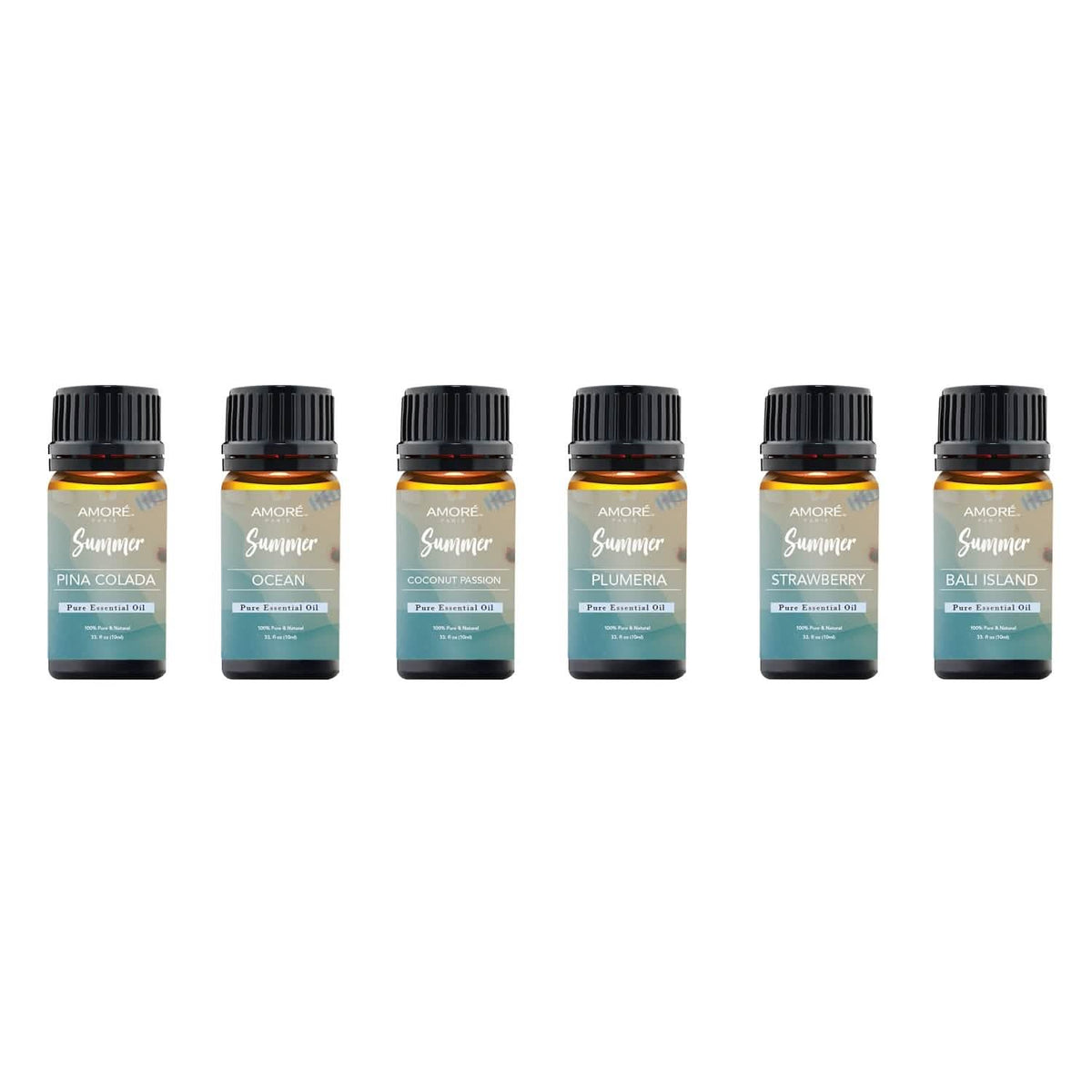 6-Pack: Summer Vibe Fresh Scented Aromatherapy Essential Oil For Diffusers Humidifiers Health & Wellness - Tophatter Daily Deals
