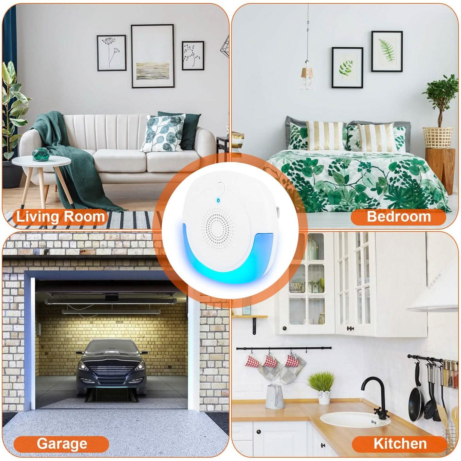 6-Pack: Ultrasonic Pest Repellers Plug-In Indoor Pest Control Mouse Repellent Pest Control - Tophatter Daily Deals