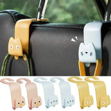6-Pack: Universal Car Seat Hanger Hooks Cute Cartoon Double-hook Automotive - Tophatter Daily Deals