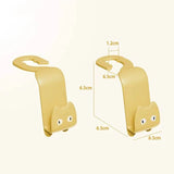 6-Pack: Universal Car Seat Hanger Hooks Cute Cartoon Double-hook Automotive - Tophatter Daily Deals