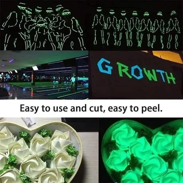6-Pack: UV Gaffer Fluorescent Party Tape Blacklight Reactive Glow In The Dark Tape Seasonal Decor - Tophatter Daily Deals