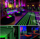 6-Pack: UV Gaffer Fluorescent Party Tape Blacklight Reactive Glow In The Dark Tape Seasonal Decor - Tophatter Daily Deals