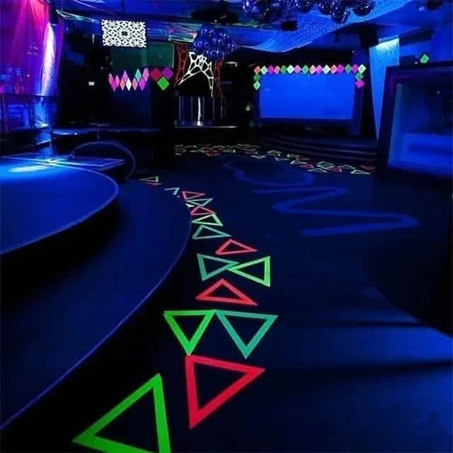 6-Pack: UV Gaffer Fluorescent Party Tape Blacklight Reactive Glow In The Dark Tape Seasonal Decor - Tophatter Daily Deals