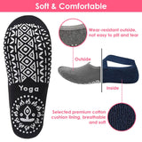 6-Pack: Women Yoga Socks with Straps Non-Slip Grips Women's Socks & Hosiery - Tophatter Daily Deals