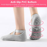 6-Pack: Women Yoga Socks with Straps Non-Slip Grips Women's Socks & Hosiery - Tophatter Daily Deals