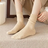6-Pairs: Autumn and Winter Thick Warm Solid Socks Women's Socks & Hosiery - Tophatter Daily Deals