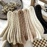 6-Pairs: Autumn and Winter Thick Warm Solid Socks Women's Socks & Hosiery - Tophatter Daily Deals