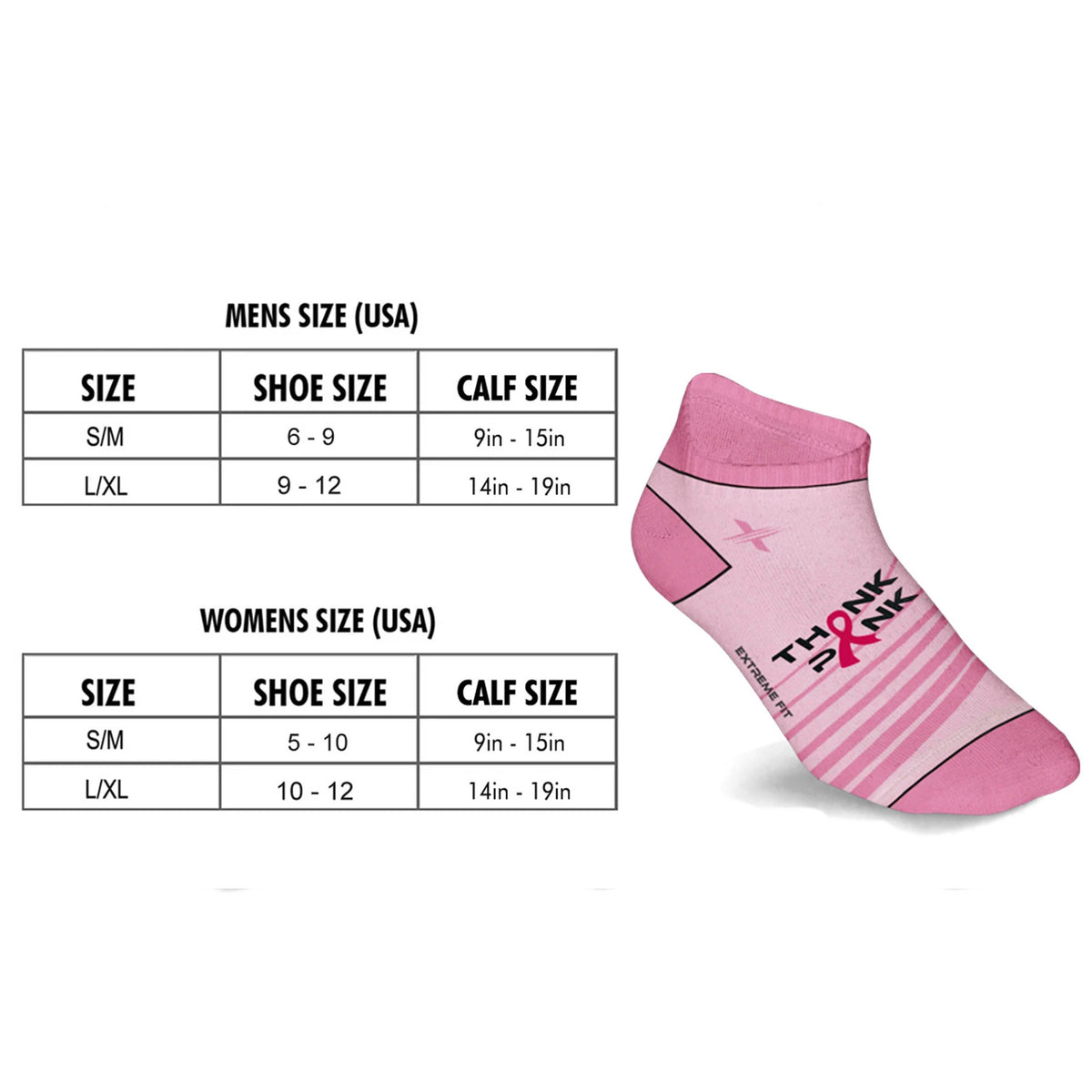 6-Pairs: Breast Cancer Awareness Ankle Compression Socks Women's Socks & Hosiery - Tophatter Daily Deals