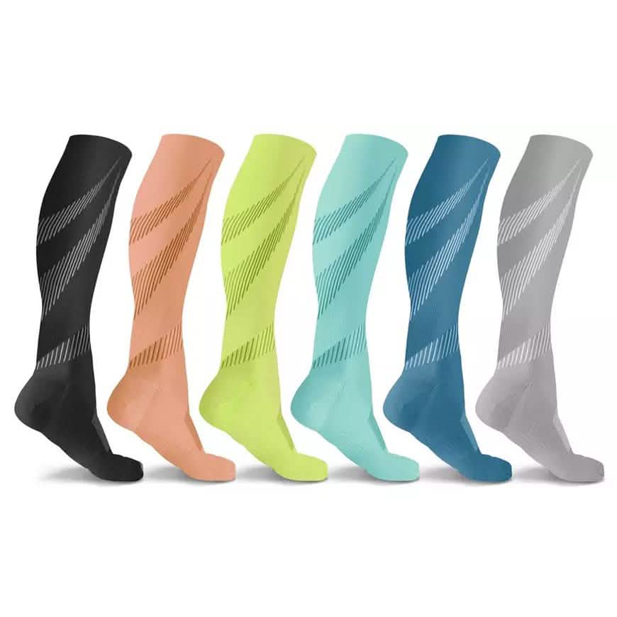 6-Pairs: DCF Elite Lightweight Compression Socks Men's Socks - Tophatter Daily Deals