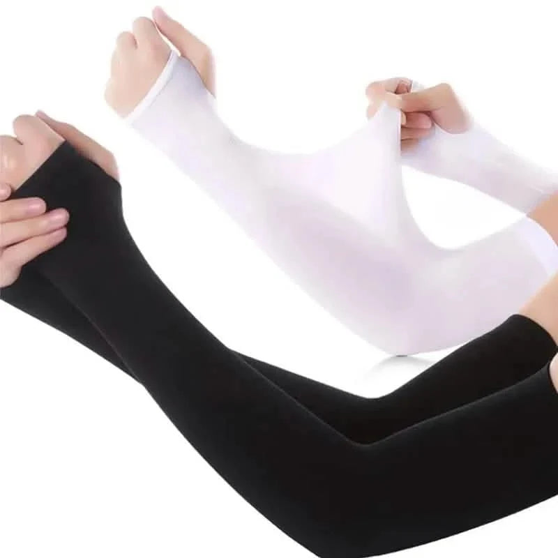6-Pairs: Ice Silk UV Protection Arm Sleeves Outdoor Recreation - Tophatter Daily Deals
