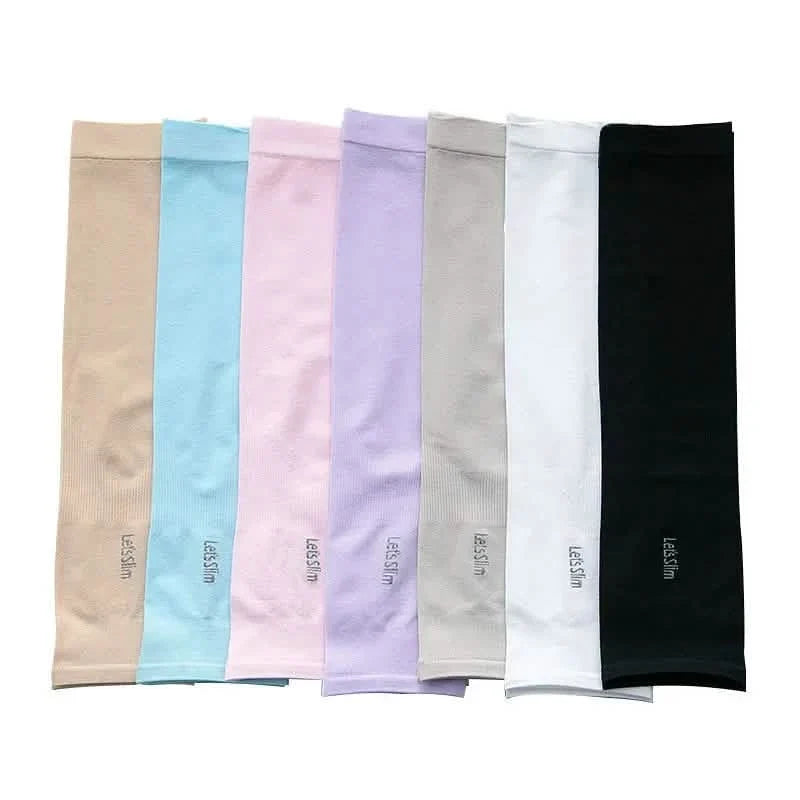 6-Pairs: Ice Silk UV Protection Arm Sleeves Outdoor Recreation - Tophatter Daily Deals