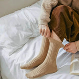 6-Pairs: Thick & Warm Cream Color Sock Women's Socks & Hosiery - Tophatter Daily Deals