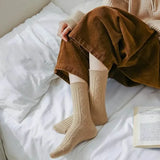 6-Pairs: Thick & Warm Cream Color Sock Women's Socks & Hosiery - Tophatter Daily Deals