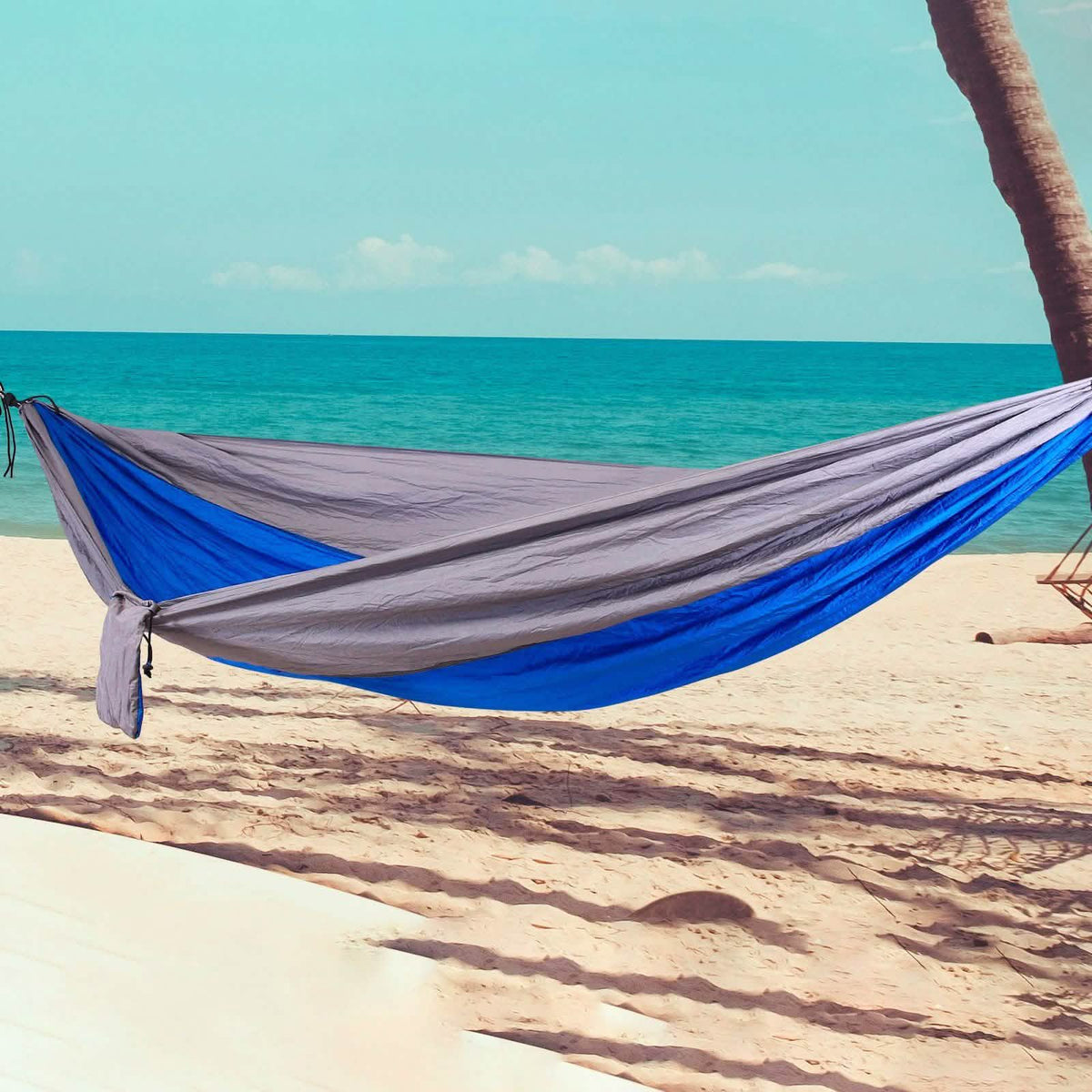 6-Piece: 2-Person Portable Hammock Set Outdoor Recreation - Tophatter Daily Deals