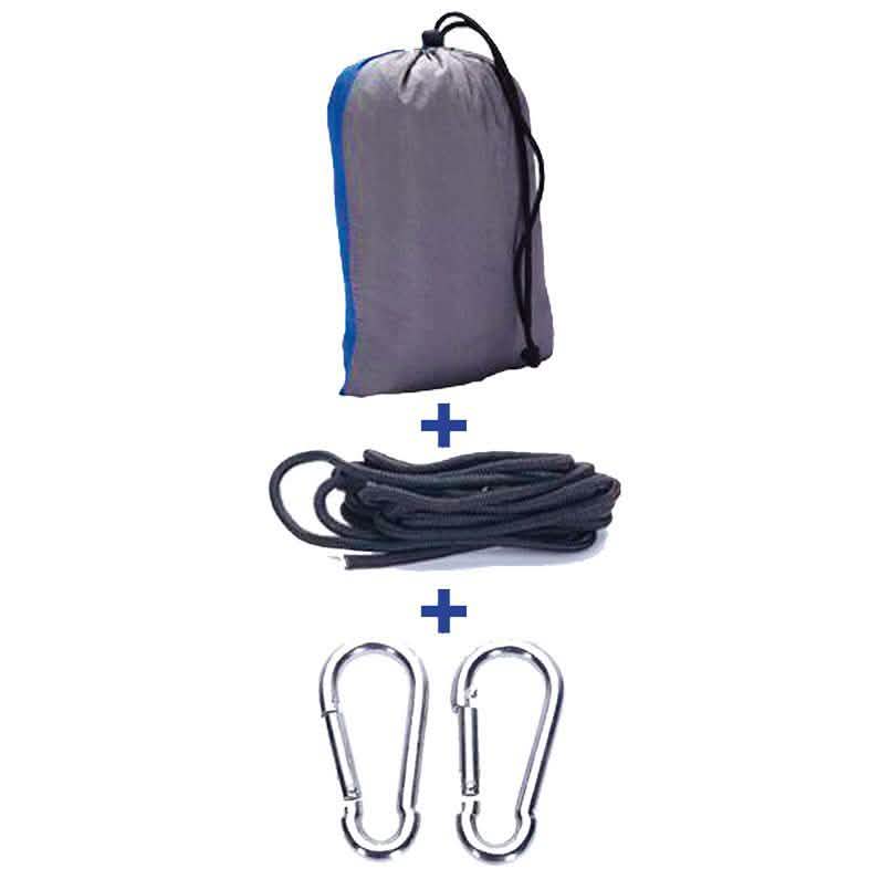 6-Piece: 2-Person Portable Hammock Set Outdoor Recreation - Tophatter Daily Deals