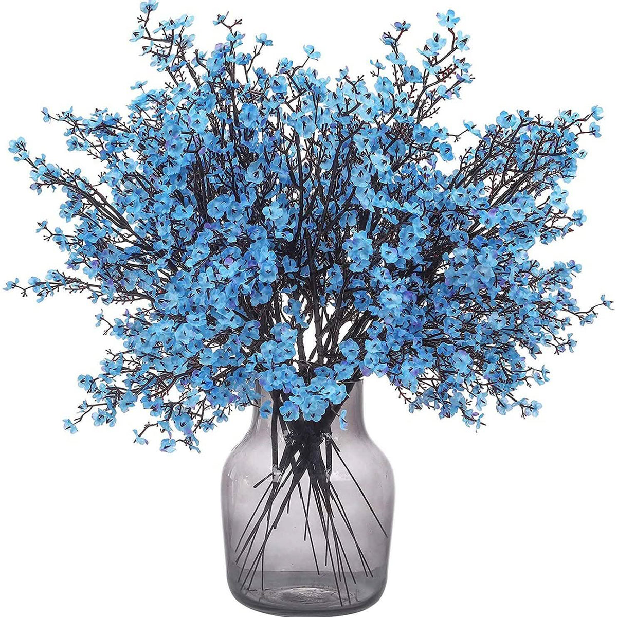 6-Piece: Baby's Breath Artificial Gypsophila Bouquet Blue Furniture & Decor - Tophatter Daily Deals