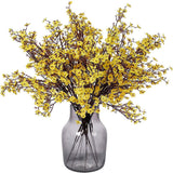 6-Piece: Baby's Breath Artificial Gypsophila Bouquet Yellow Furniture & Decor - Tophatter Daily Deals