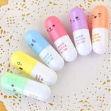 6-Piece: Cute Pill Shape Mini Highlighter Marker School, Office & Art Supplies - Tophatter Daily Deals