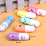 6-Piece: Cute Pill Shape Mini Highlighter Marker School, Office & Art Supplies - Tophatter Daily Deals