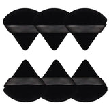 6-Piece: Face Soft Triangle Powder Puff Black Beauty & Personal Care - Tophatter Daily Deals