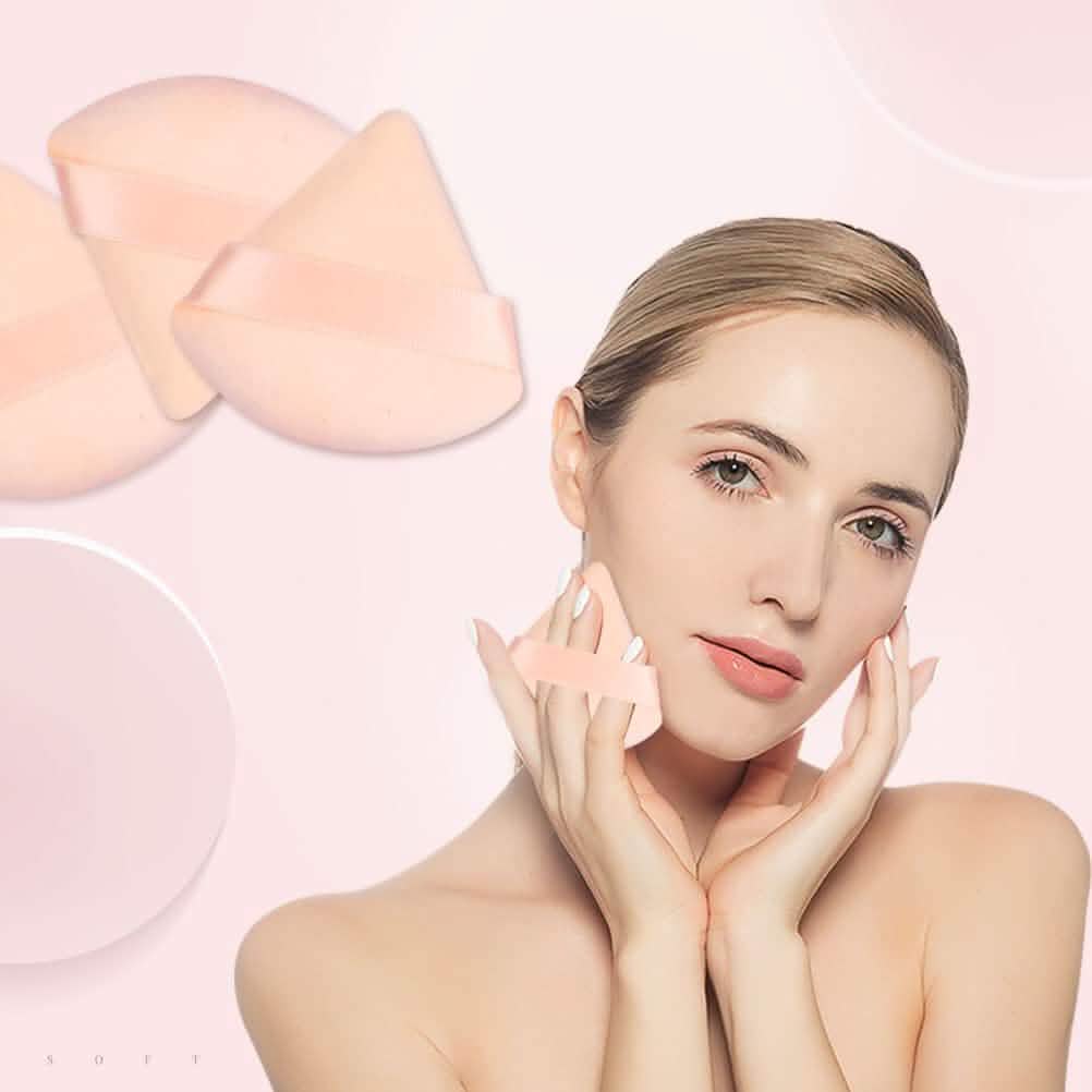 6-Piece: Face Soft Triangle Powder Puff Beauty & Personal Care - Tophatter Daily Deals