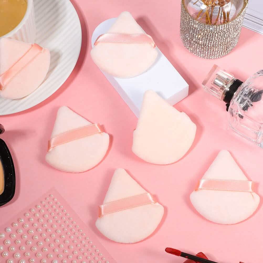 6-Piece: Face Soft Triangle Powder Puff Beauty & Personal Care - Tophatter Daily Deals