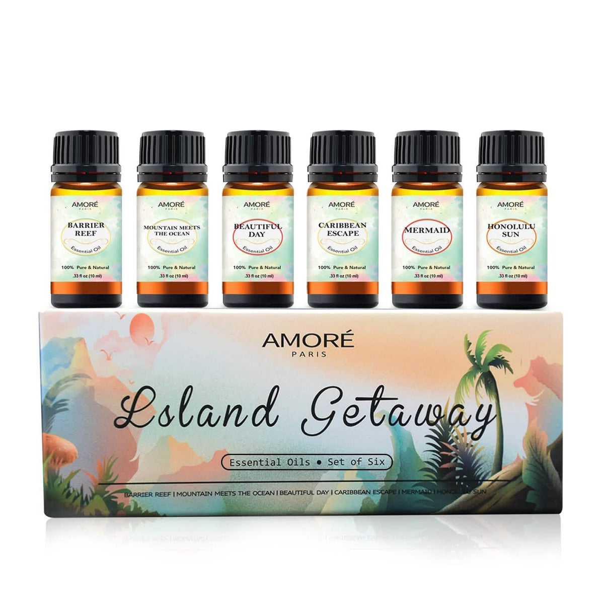 6-Piece: Island Gateway Pure Aromatherapy Essential Oil Set Health & Wellness - Tophatter Daily Deals