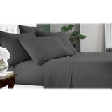 6-Piece: Luxury Home Cool Bamboo-Fiber Sheet Set Gray Bedding - Tophatter Daily Deals