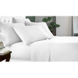 6-Piece: Luxury Home Cool Bamboo-Fiber Sheet Set White Bedding - Tophatter Daily Deals