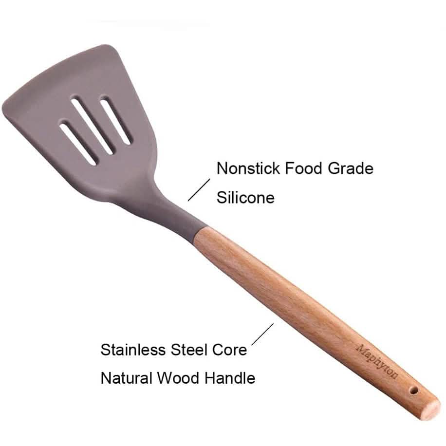 6-Piece: Maphyton Nonstick Silicone Cooking Utensils Set Kitchen Tools & Gadgets - Tophatter Daily Deals