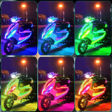 6-Piece: Motorcycle LED Light Strips Automotive - Tophatter Daily Deals