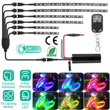 6-Piece: Motorcycle LED Light Strips Automotive - Tophatter Daily Deals
