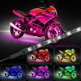 6-Piece: Motorcycle LED Light Strips Automotive - Tophatter Daily Deals