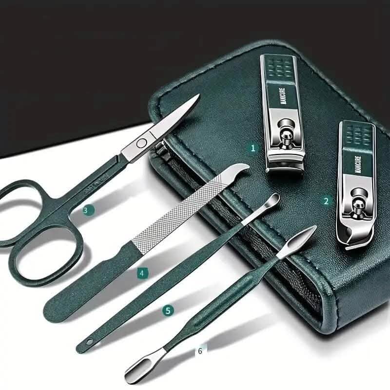 6-Piece: Nail Clipper Set with Zipper Travel Case Beauty & Personal Care - Tophatter Daily Deals