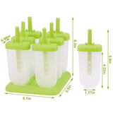 6-Piece: Popsicle Molds Reusable Ice Cream DIY Ice Pop Maker Kitchen Tools & Gadgets - Tophatter Daily Deals