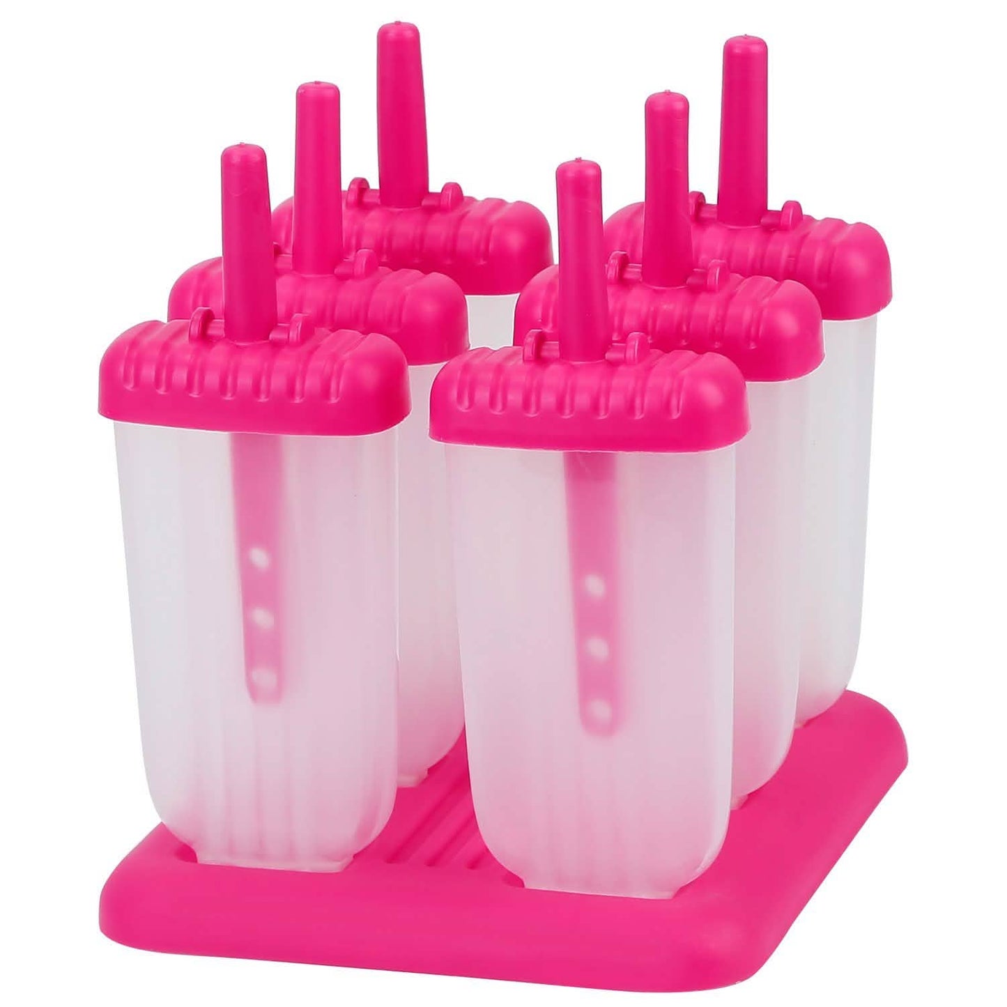 6-Piece: Popsicle Molds Reusable Ice Cream DIY Ice Pop Maker Kitchen Tools & Gadgets - Tophatter Daily Deals