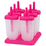 6-Piece: Popsicle Molds Reusable Ice Cream DIY Ice Pop Maker Kitchen Tools & Gadgets - Tophatter Daily Deals