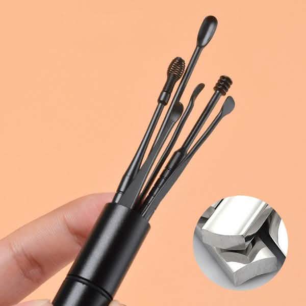 6-Piece: Portable Stainless Steel Ear Pick Set Beauty & Personal Care - Tophatter Daily Deals