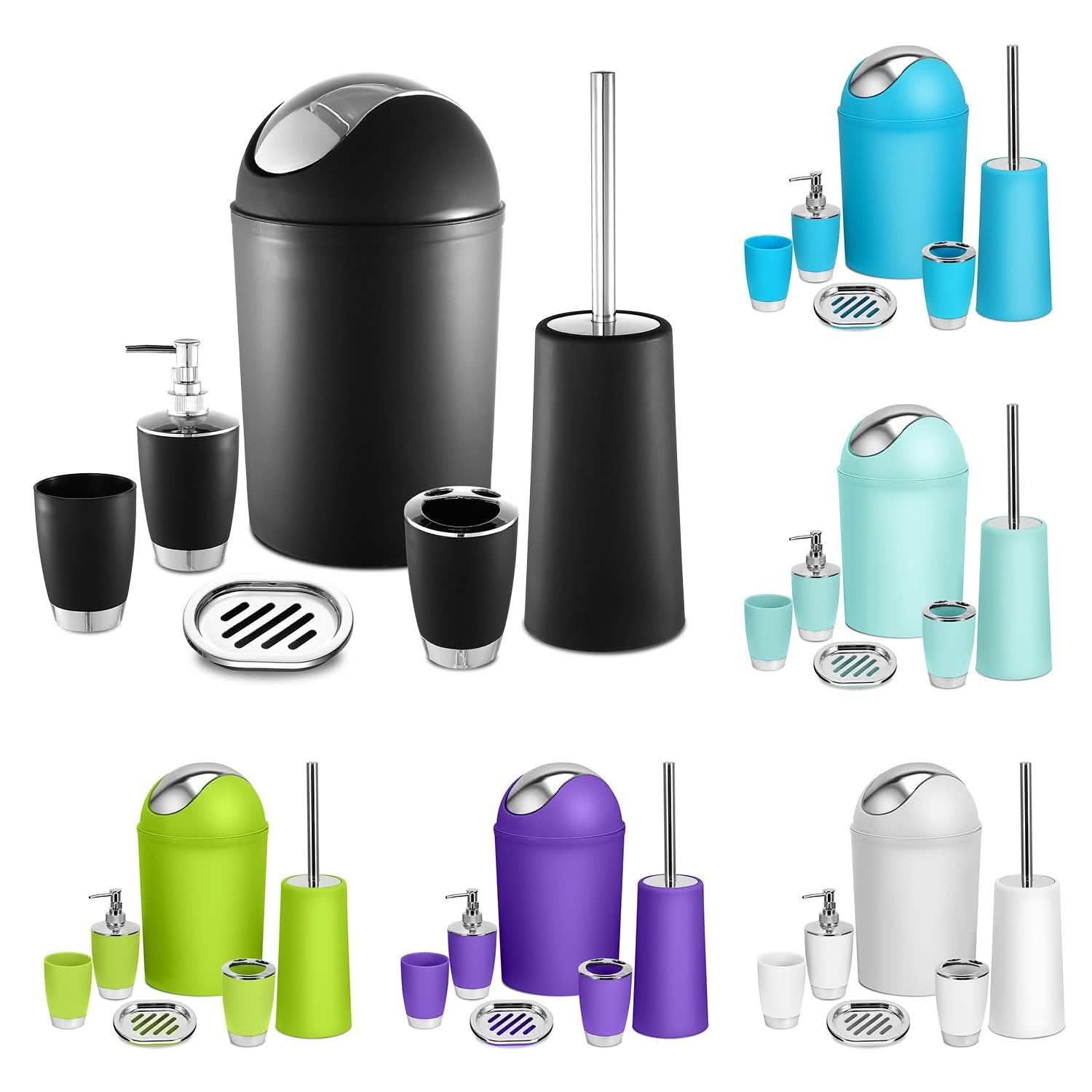 6-Piece Set: Bathroom Accessories Bath - Tophatter Daily Deals