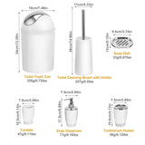 6-Piece Set: Bathroom Accessories Bath - Tophatter Daily Deals