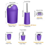 6-Piece Set: Bathroom Accessories Bath - Tophatter Daily Deals