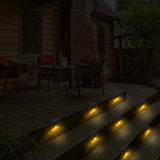 6-Piece: Solar Powered Acrylic Bubbles Decorative Deck Lights Outdoor Lighting - Tophatter Daily Deals
